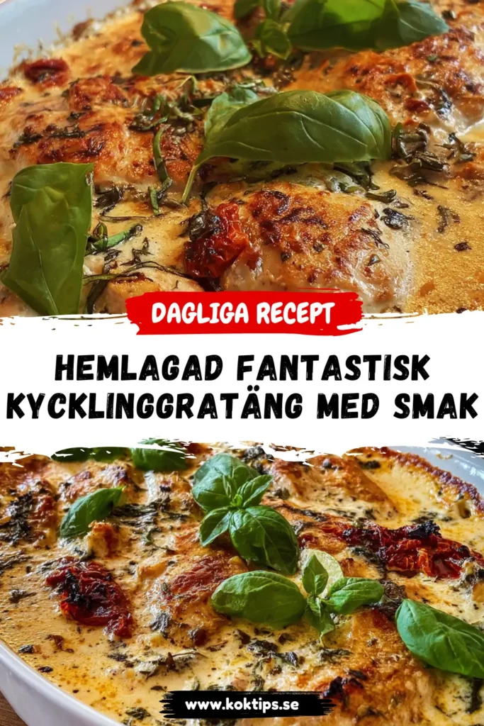Hemlagad Fantastisk kycklinggratäng med smak