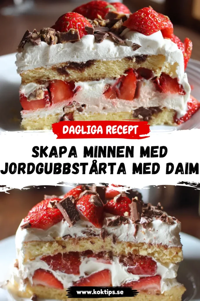 Skapa minnen med Jordgubbstårta med Daim