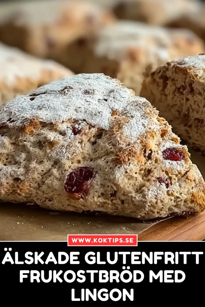 Älskade Glutenfritt frukostbröd med lingon