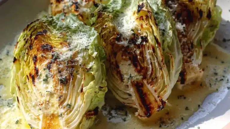 Grillad spetskål: Perfekt smörig citronsås på 30 min