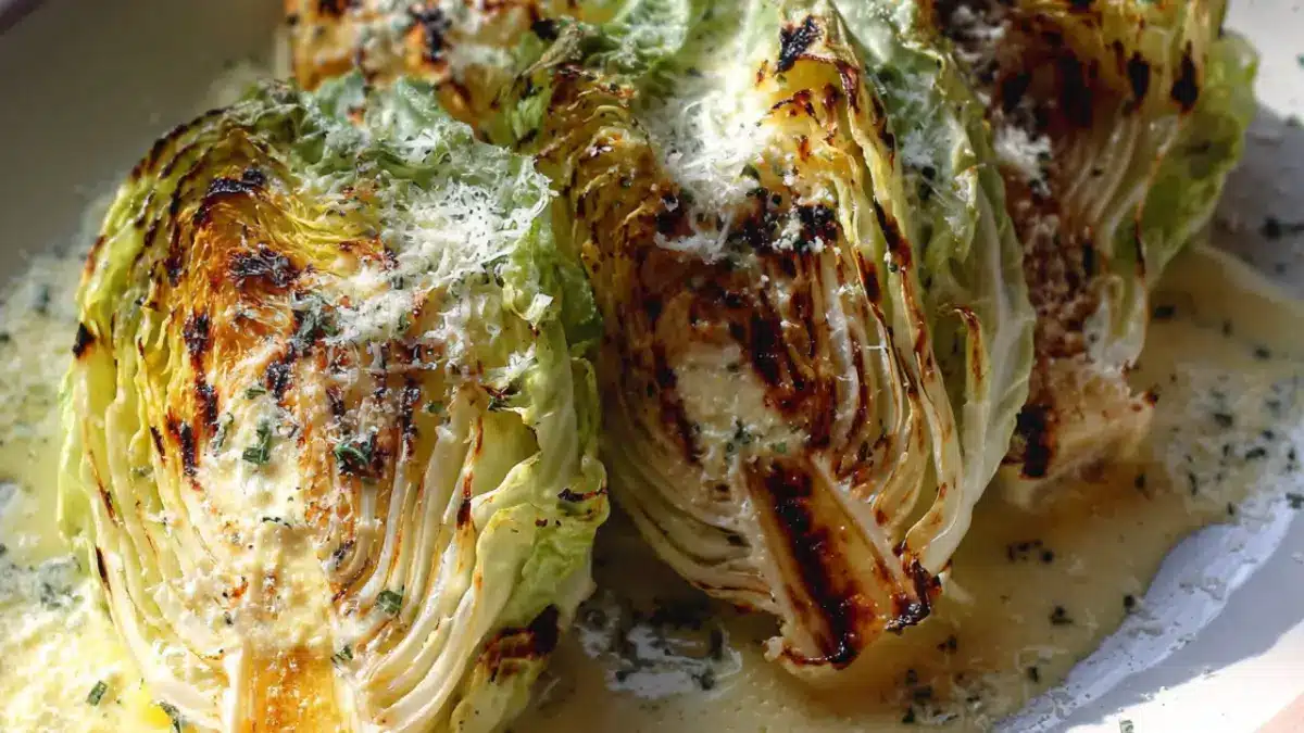 Grillad spetskål: Perfekt smörig citronsås på 30 min
