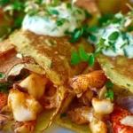 Lyxiga Crepes med Kantareller och Kräftor Hemma