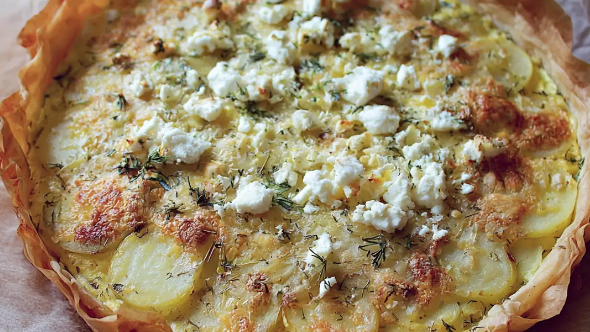 Enkelt och lyxigt: Potatis och purjolökspaj