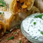 Läckra kantarellfyllda filodegsrullar recept