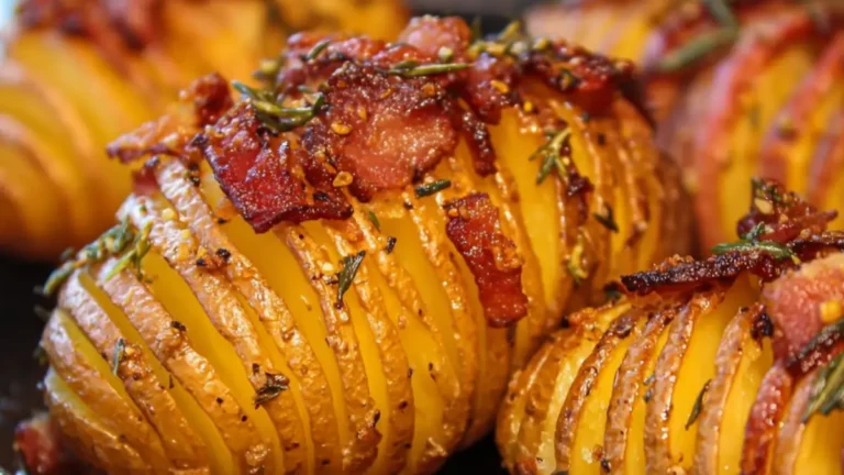 Lyxig Hasselbackspotatis med vitlök och peppar
