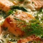Laga lyxig laxgryta med spenat och parmesan idag!