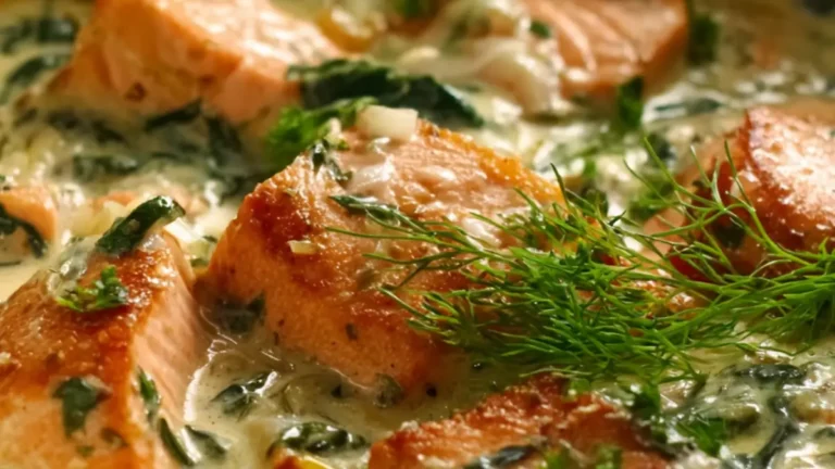 Laga lyxig laxgryta med spenat och parmesan idag!
