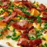 Enkel gratäng med grillad kyckling och mango