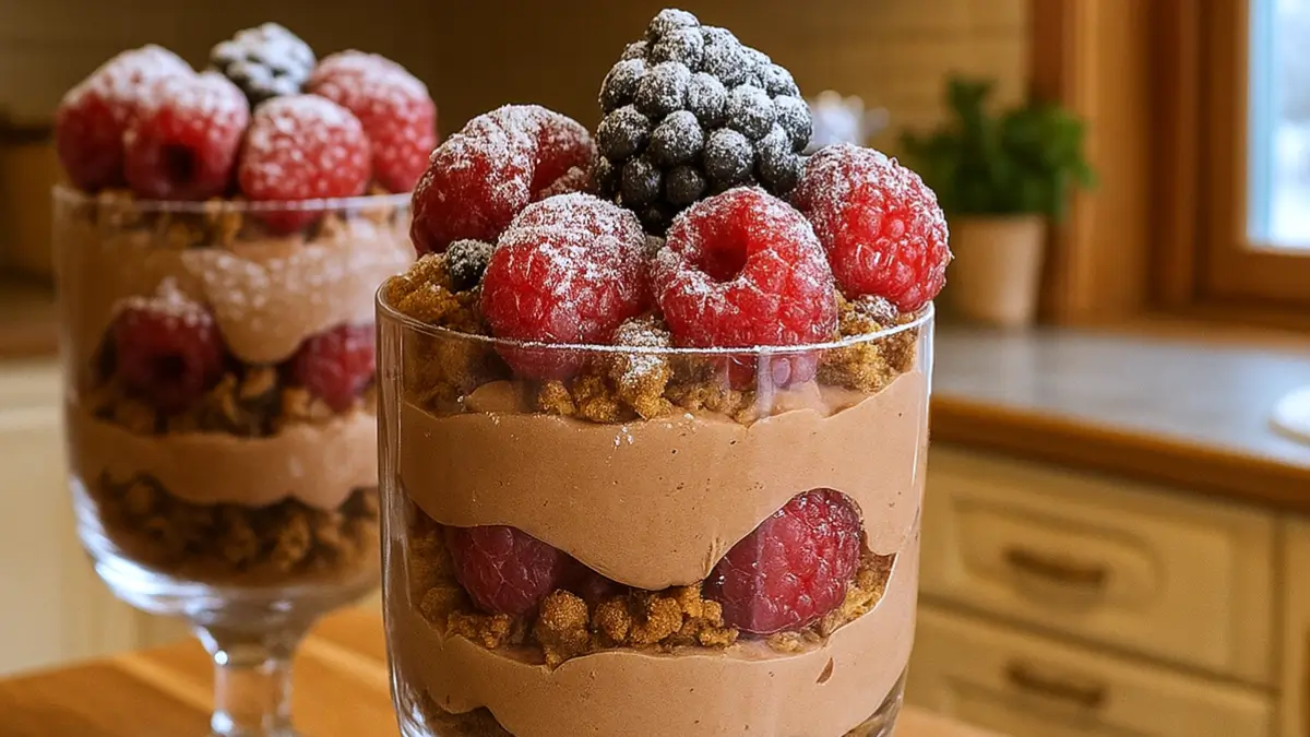 Lyxig Dessert med krossade chokladkakor: Felfritt!