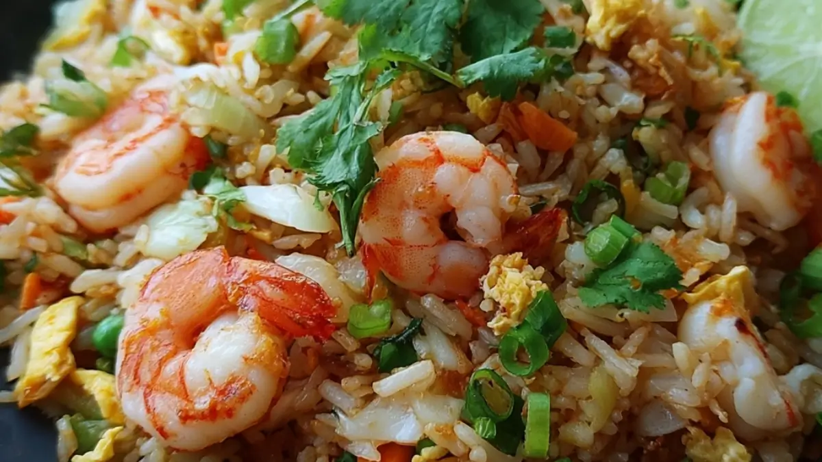 Fried rice med räkor: Perfekt för hela familjen