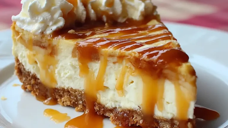 Oemotståndlig cheesecake med karamelliserade äpplen