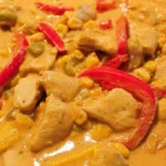 Älskade Kycklinggryta i krämig mangocurrysås