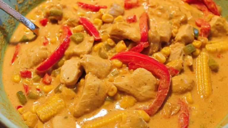 Älskade Kycklinggryta i krämig mangocurrysås