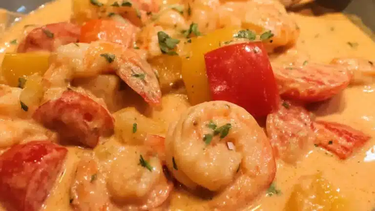 Laga Paneng röd curry med scampi och kokosmjölk