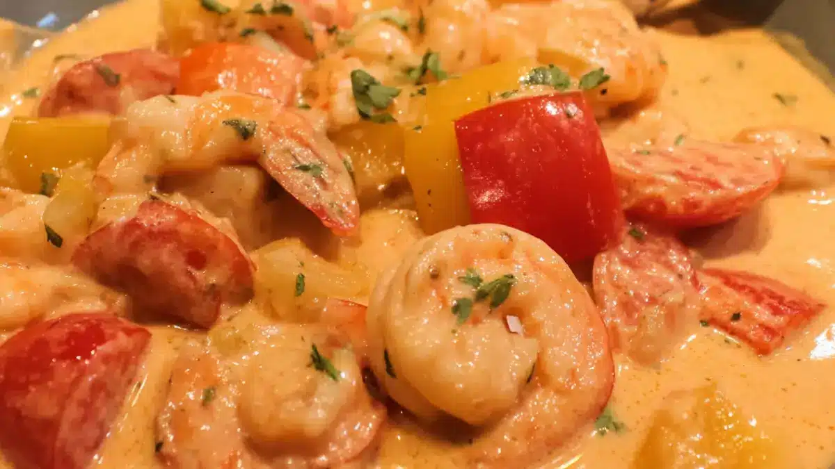 Laga Paneng röd curry med scampi och kokosmjölk