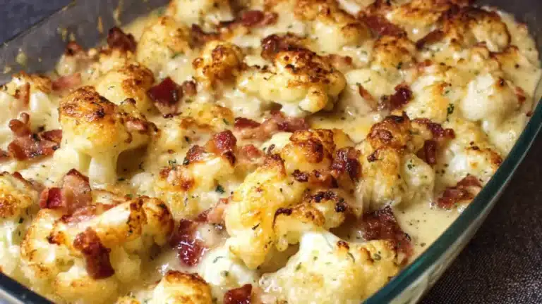 Blomkål och bacongratäng: Enkelt och läckert recept!