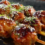Lyxiga Asiatiska kycklingköttbullar med sesamolja