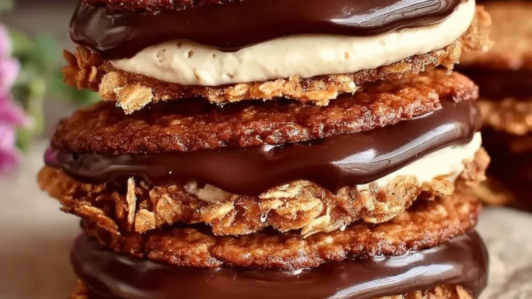 Älskade chokladdoppade havreflarn enkelt!