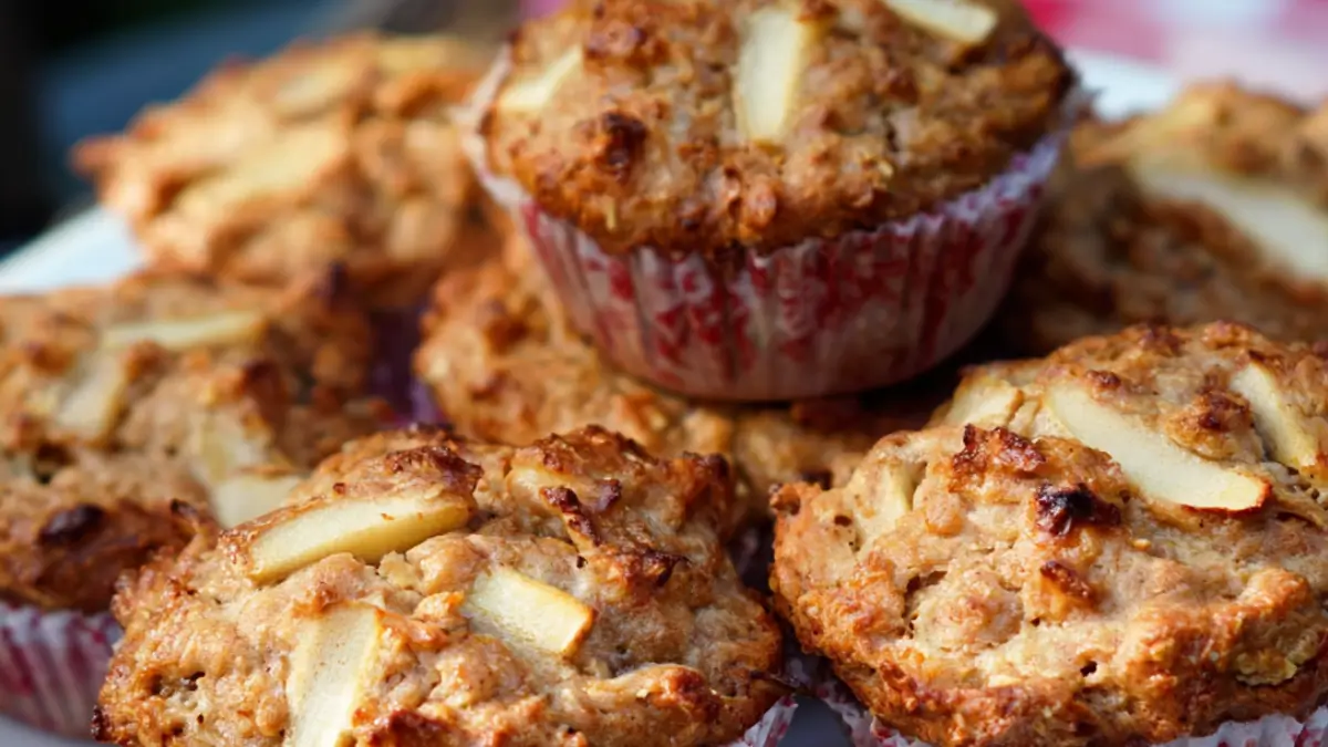 Baka Fullkornsmuffins med äpple och kanel enkelt