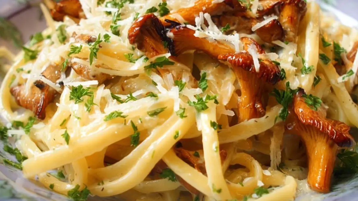 Recept: Krämig pasta med kantareller du måste prova