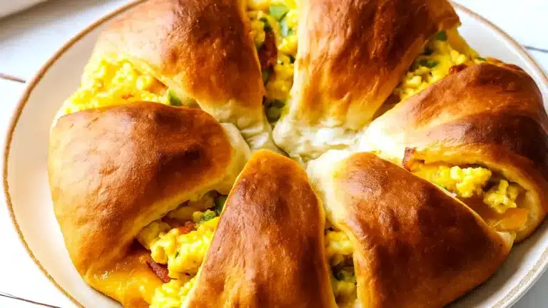 Baka brunchbröd med ägg och bacon enkelt hemma