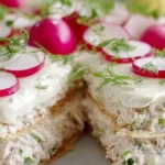 Äkta snabb smörgåstårta med tonfiskkärlek