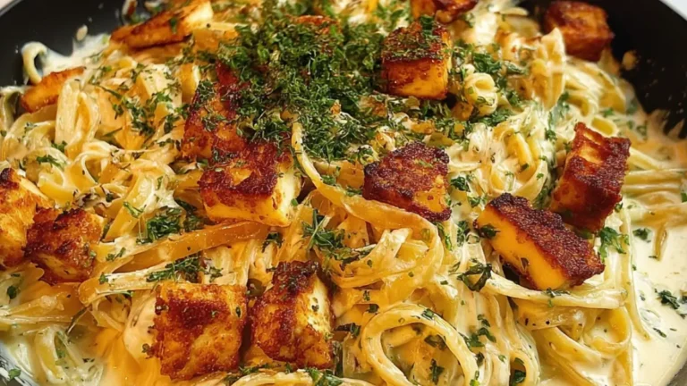 Krämig halloumipasta för hela familjen