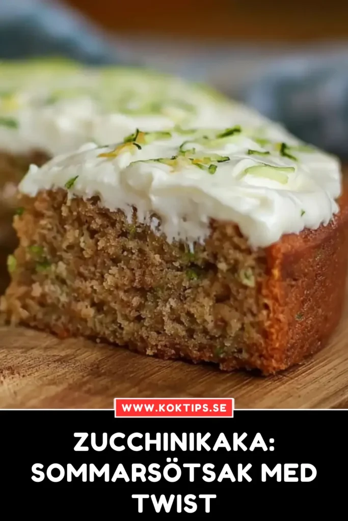 Zucchinikaka: Sommarsötsak med Twist