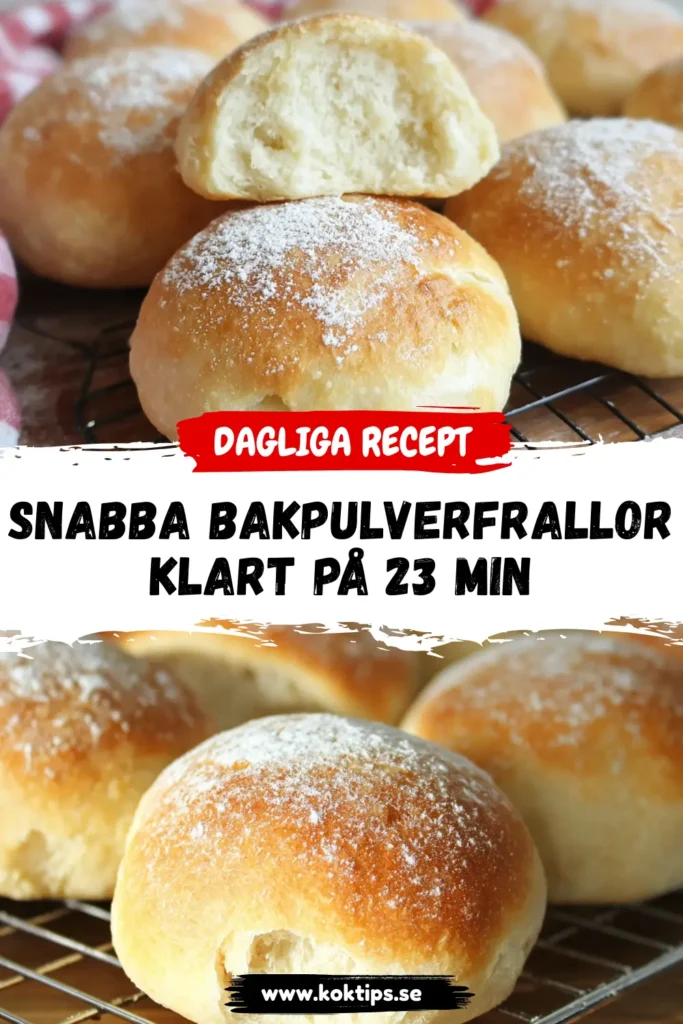 Snabba bakpulverfrallor: klart på 23 min