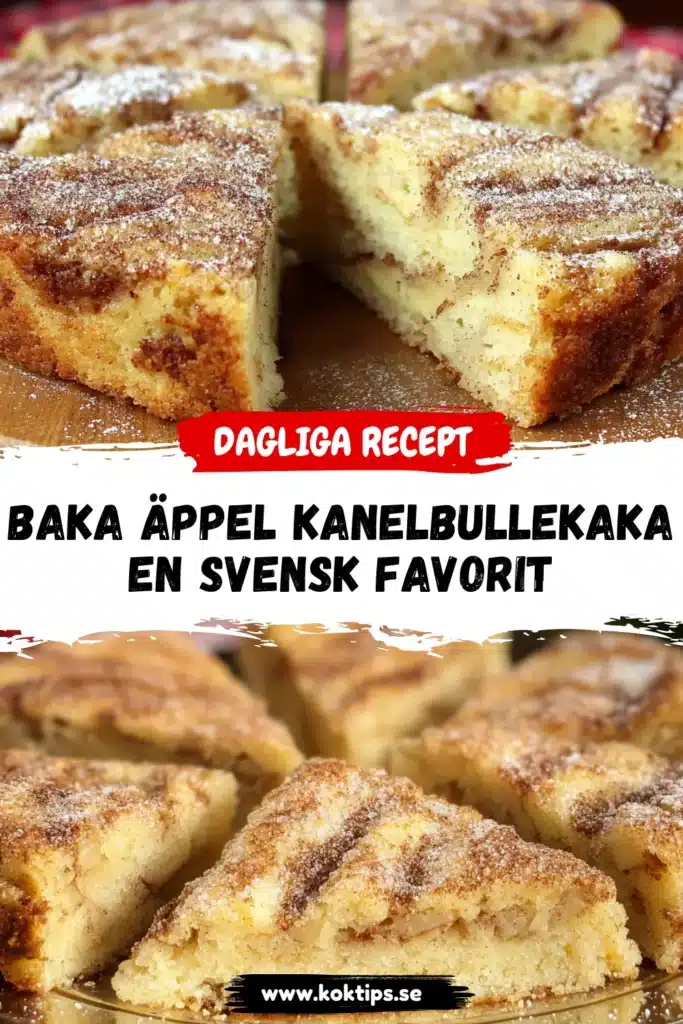 Baka Äppel-kanelbullekaka: En Svensk Favorit