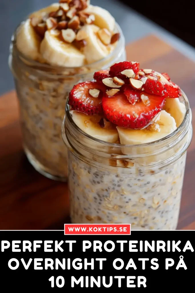 Perfekt Proteinrika Overnight Oats på 10 Minuter