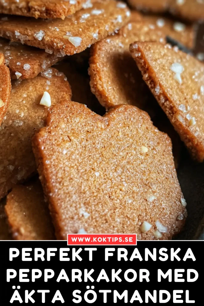 Perfekt Franska pepparkakor med äkta sötmandel
