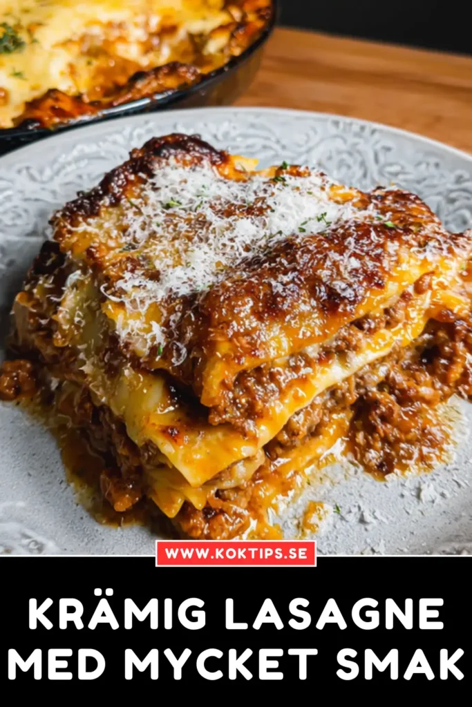 Krämig lasagne med mycket smak