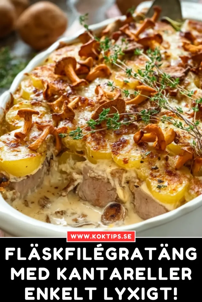 Fläskfilégratäng med kantareller: Enkelt lyxigt!