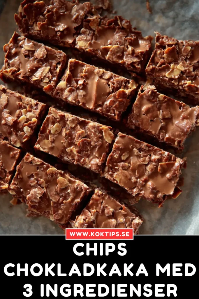 Chips chokladkaka med 3 ingredienser