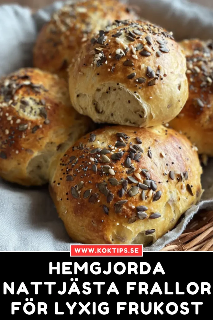 Hemgjorda Nattjästa frallor för lyxig frukost