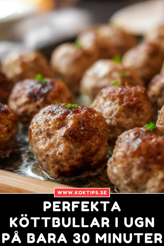 Perfekta Köttbullar i ugn på bara 30 minuter