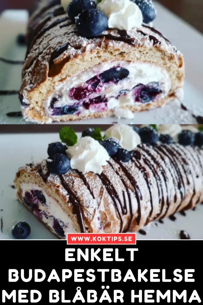 Enkelt: Budapestbakelse med blåbär hemma
