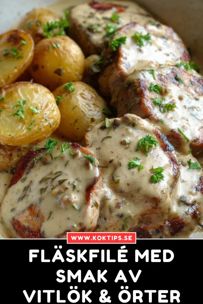 Fläskfilé med smak av vitlök & örter