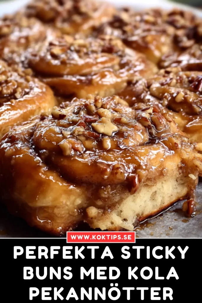 Perfekta Sticky buns med kola & pekannötter