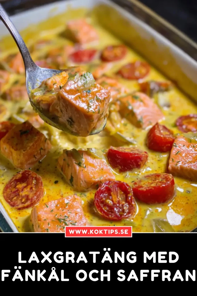 Laxgratäng med fänkål och saffran