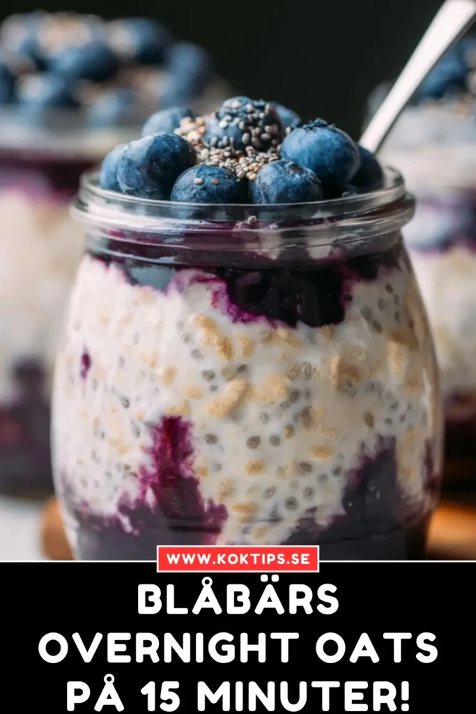Blåbärs: Overnight Oats på 15 minuter