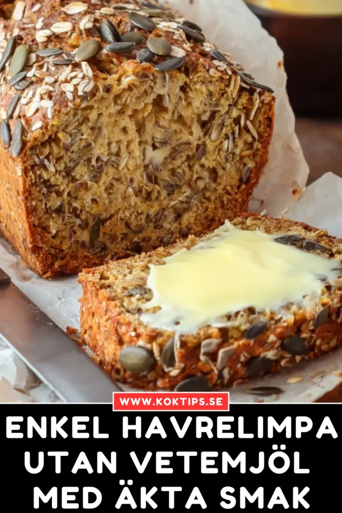 Enkel Havrelimpa utan vetemjöl med äkta smak