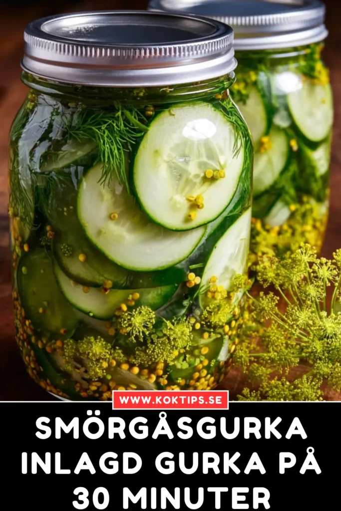 Smörgåsgurka: inlagd gurka på 30 minuter