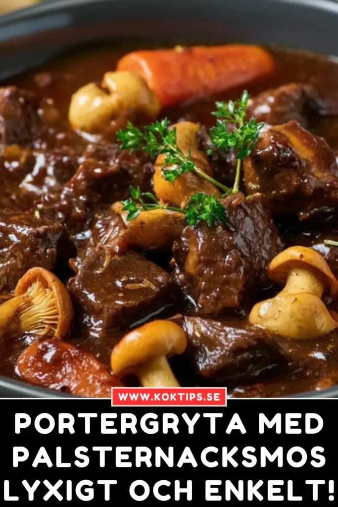 Portergryta med palsternacksmos: Lyxigt och enkelt!