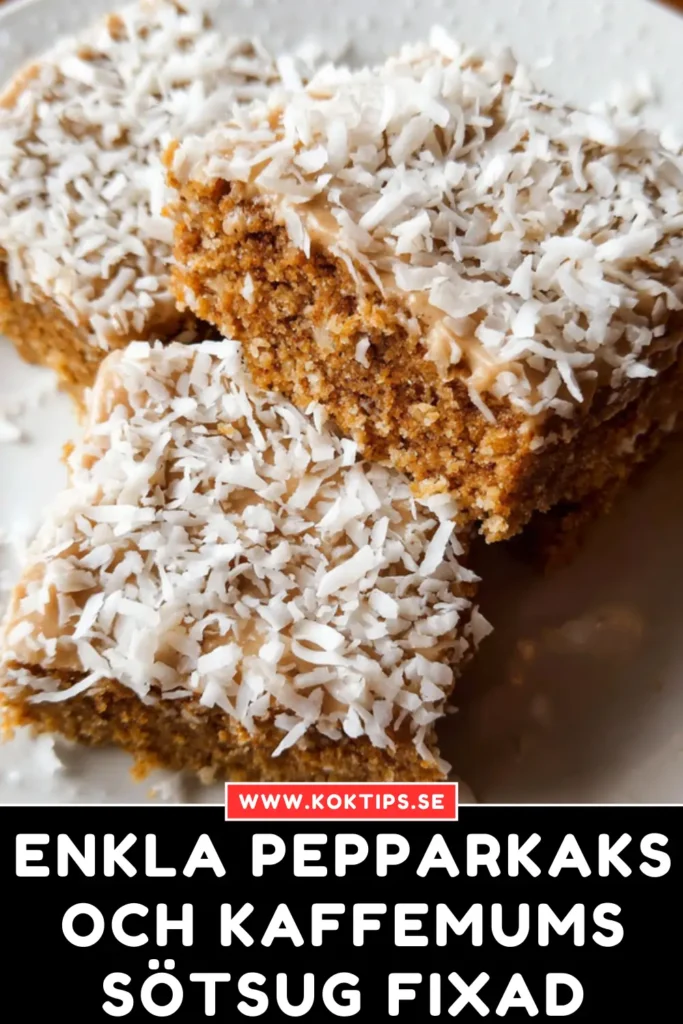 Enkla Pepparkaks och kaffemums: Sötsug fixad