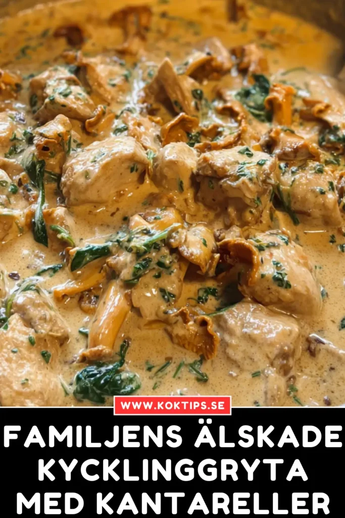 Familjens älskade Kycklinggryta med kantareller