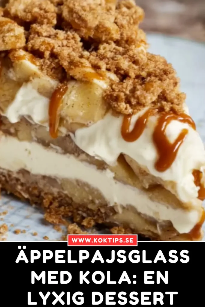 Äppelpajsglass med kola: En lyxig dessert