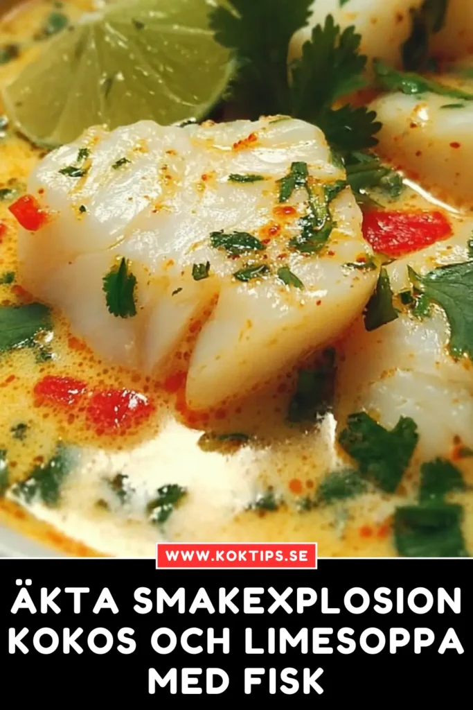 Äkta smakexplosion: Kokos och limesoppa med fisk