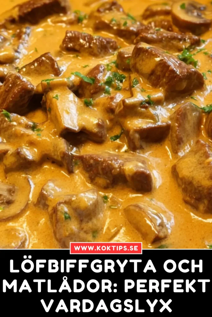 Löfbiffgryta och matlådor: Perfekt vardagslyx